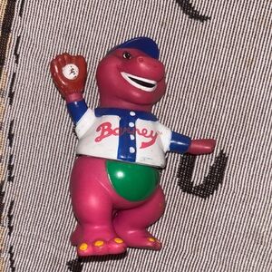 Barneys New York Purple Barney Baseball Figure with Green Belly & White Jersey